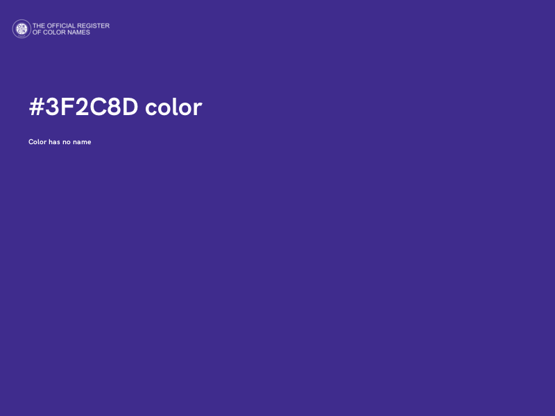 #3F2C8D color image