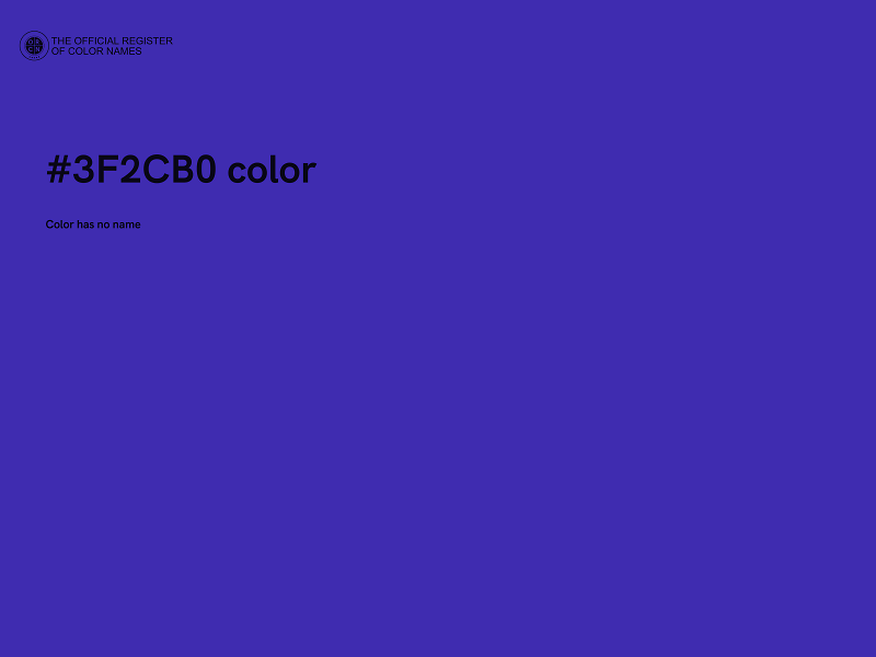 #3F2CB0 color image