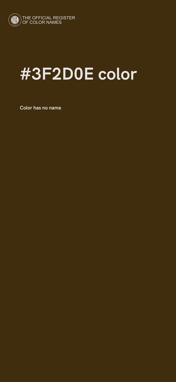#3F2D0E color image
