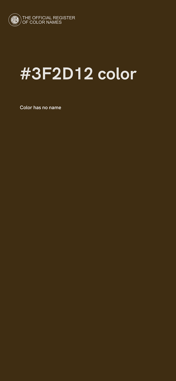 #3F2D12 color image