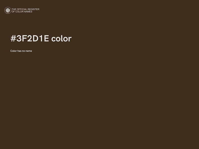 #3F2D1E color image