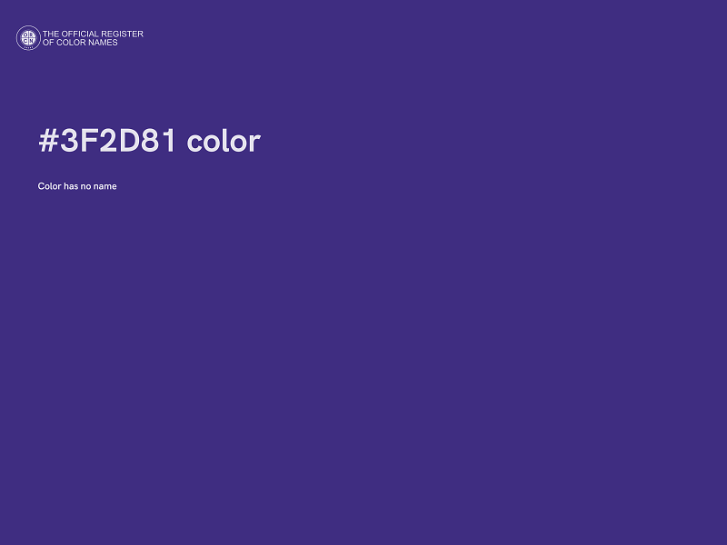 #3F2D81 color image