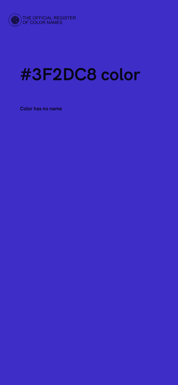 #3F2DC8 color image