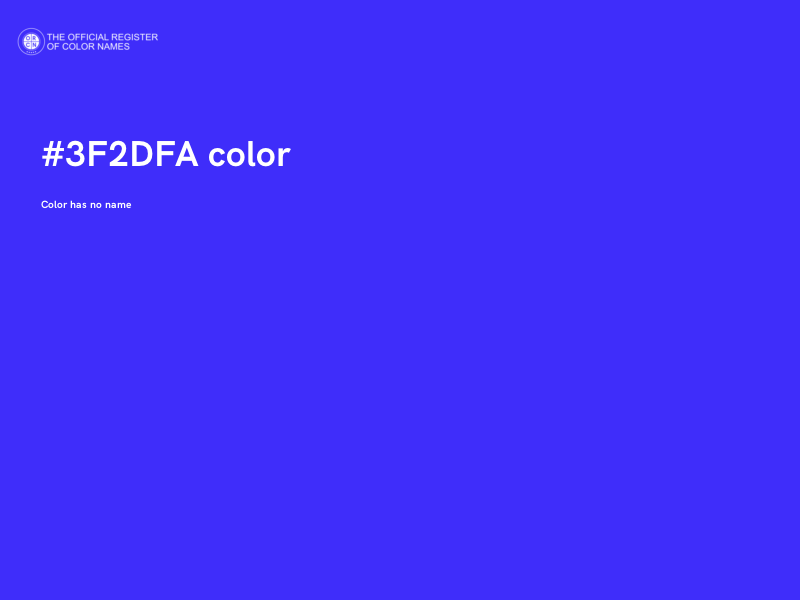 #3F2DFA color image