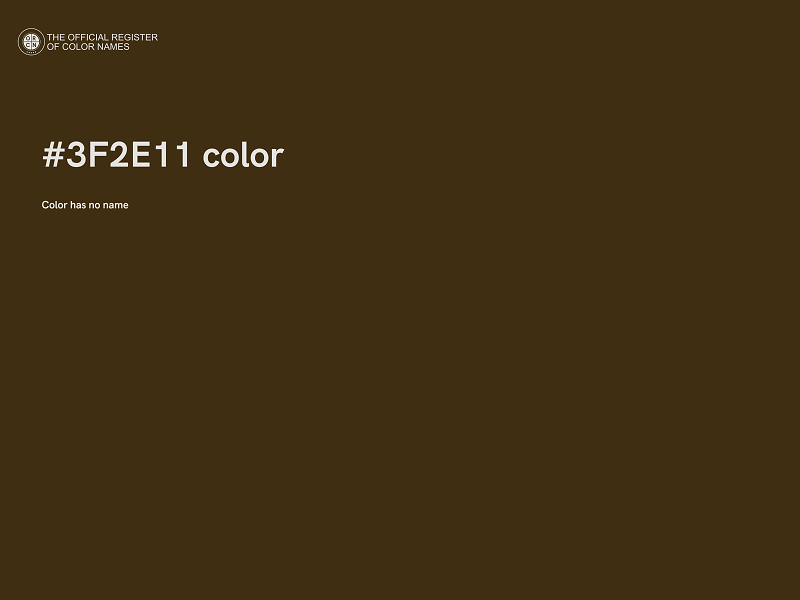 #3F2E11 color image