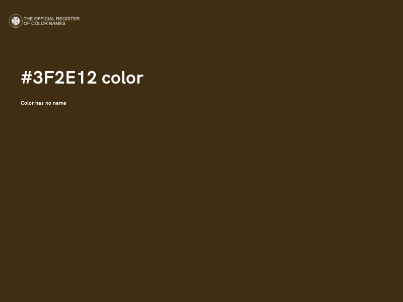 #3F2E12 color image