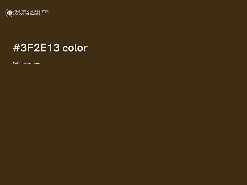 #3F2E13 color image