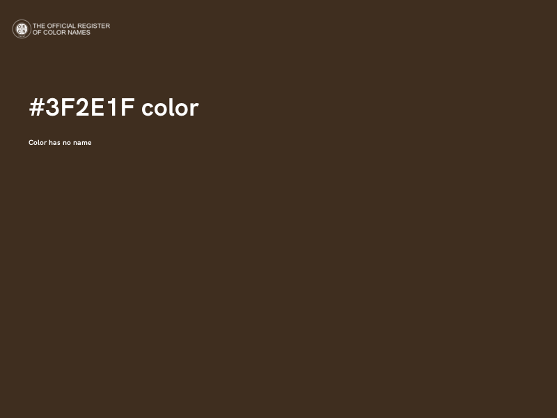 #3F2E1F color image