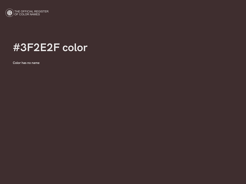 #3F2E2F color image