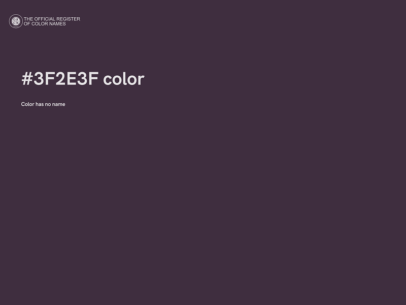 #3F2E3F color image