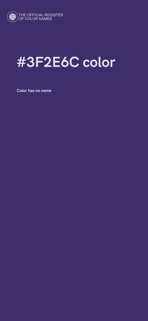 #3F2E6C color image