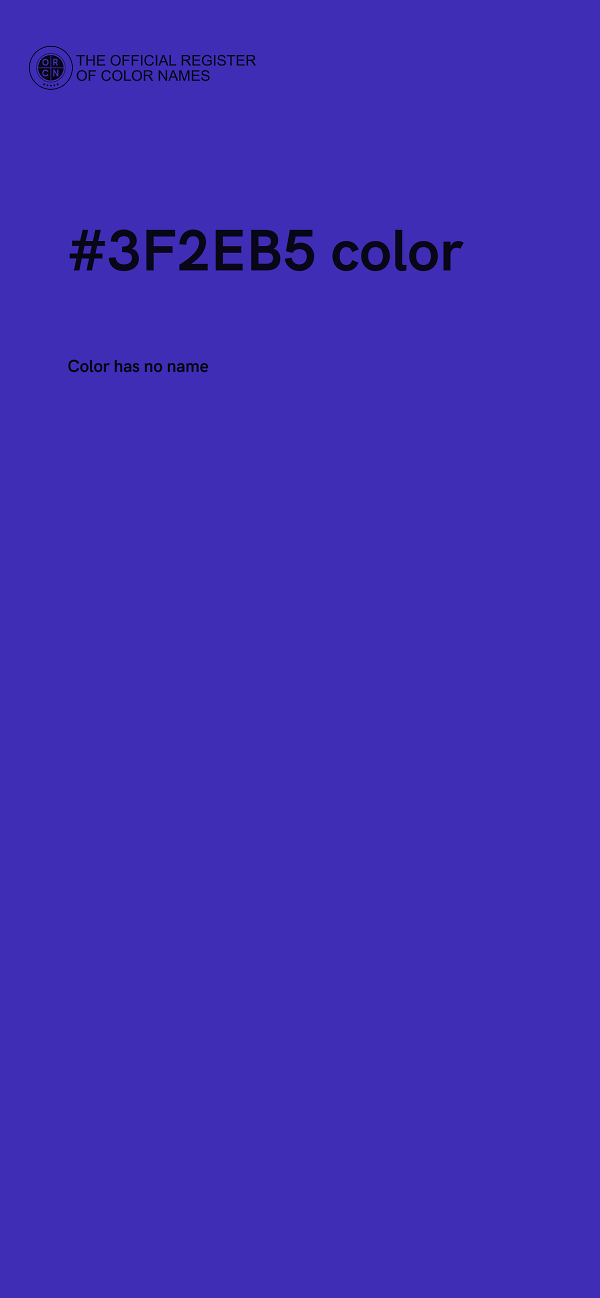 #3F2EB5 color image