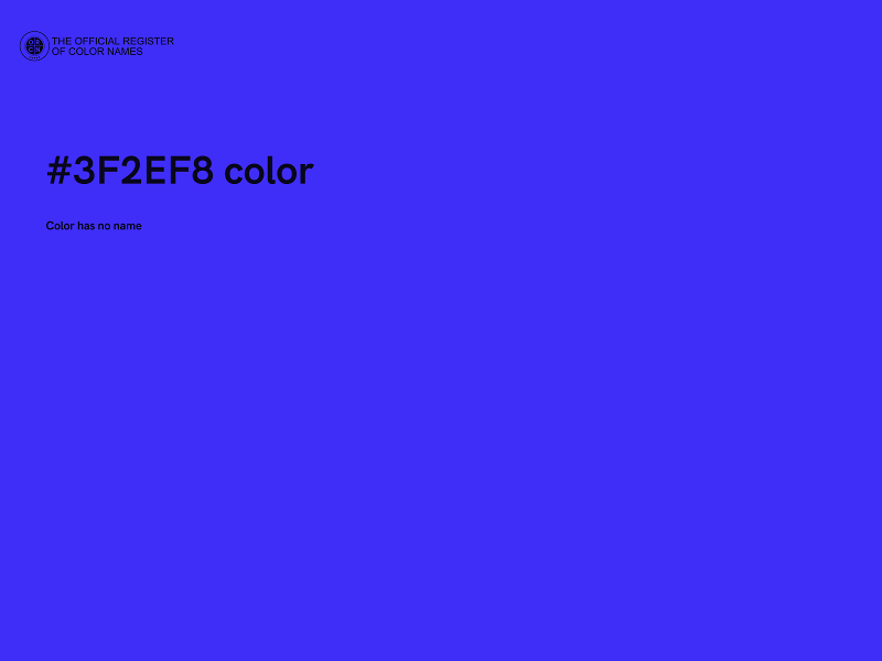 #3F2EF8 color image