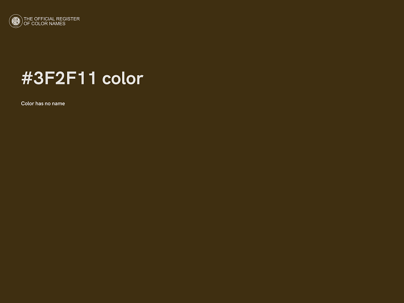 #3F2F11 color image