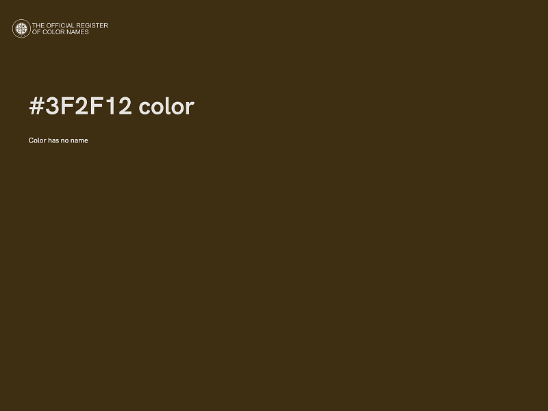 #3F2F12 color image