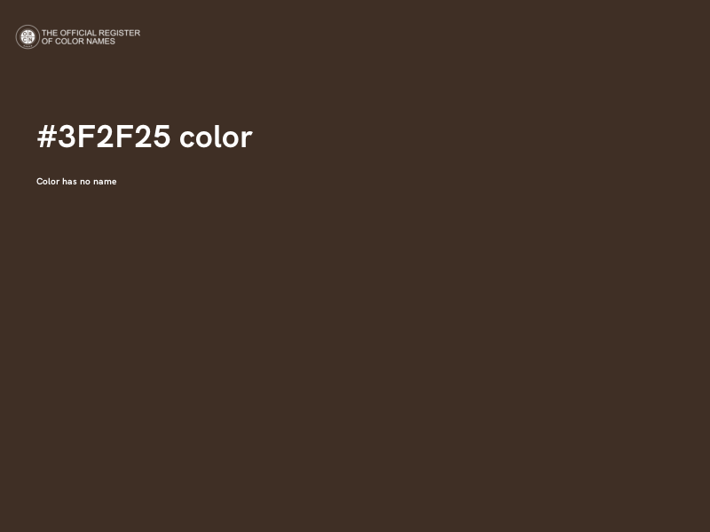 #3F2F25 color image