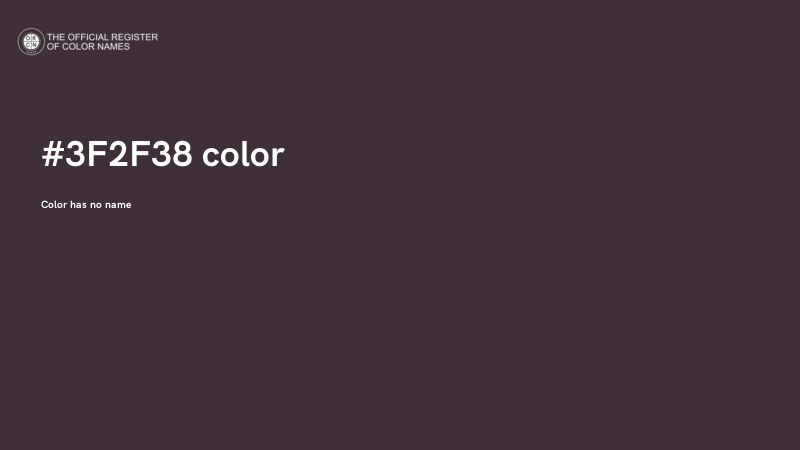#3F2F38 color image