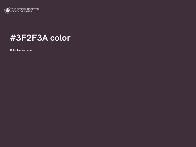 #3F2F3A color image