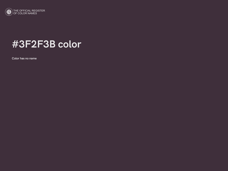 #3F2F3B color image