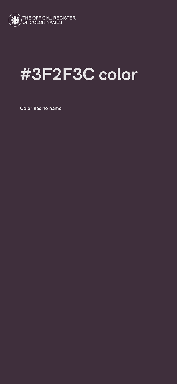 #3F2F3C color image