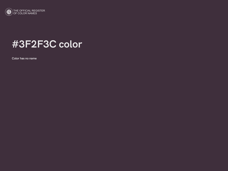 #3F2F3C color image