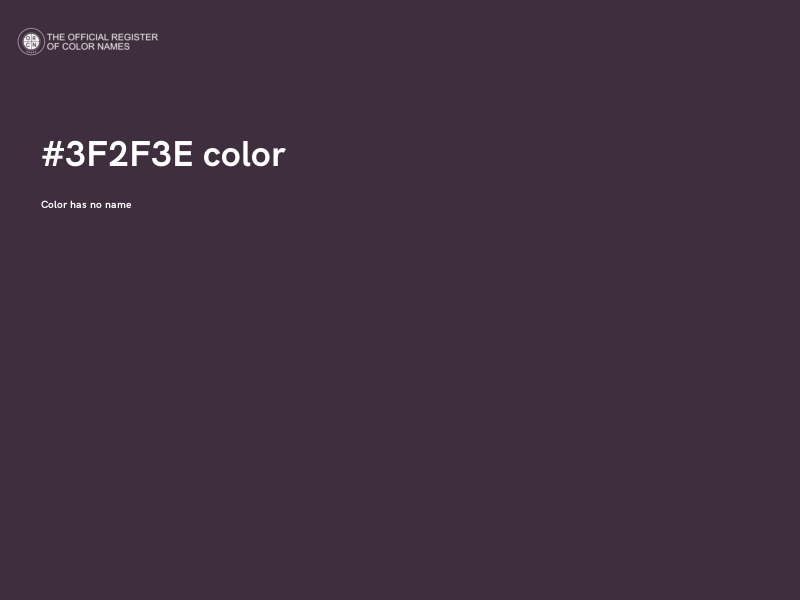 #3F2F3E color image
