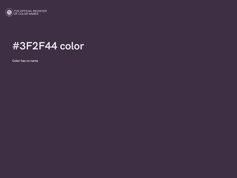 #3F2F44 color image