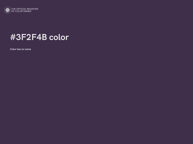 #3F2F4B color image