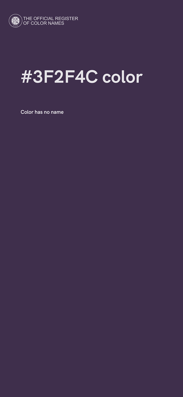 #3F2F4C color image