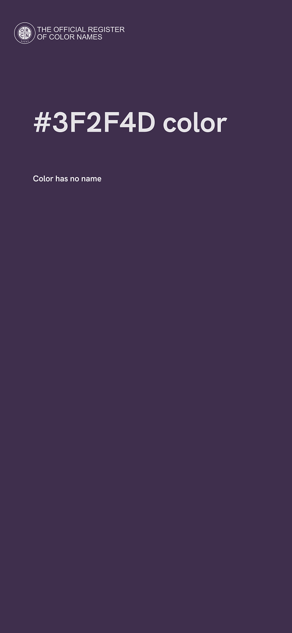 #3F2F4D color image