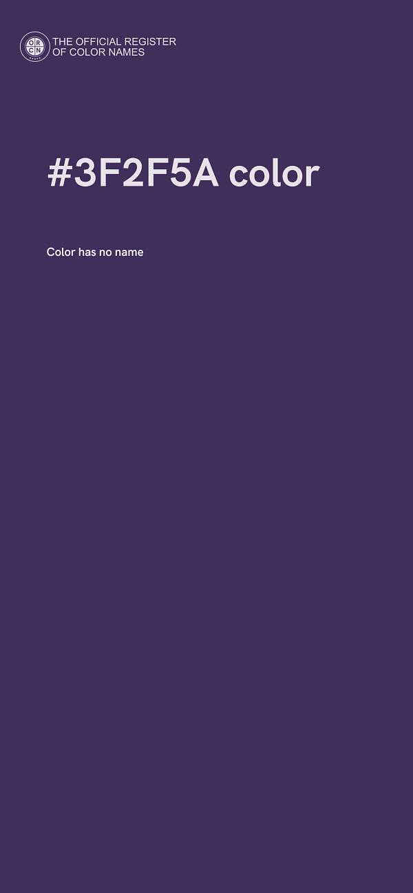 #3F2F5A color image