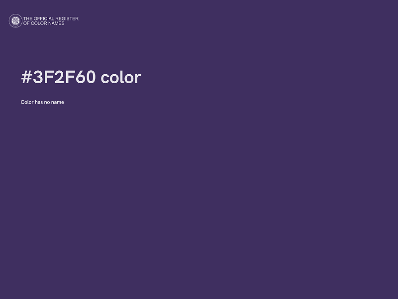 #3F2F60 color image