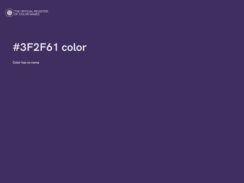 #3F2F61 color image