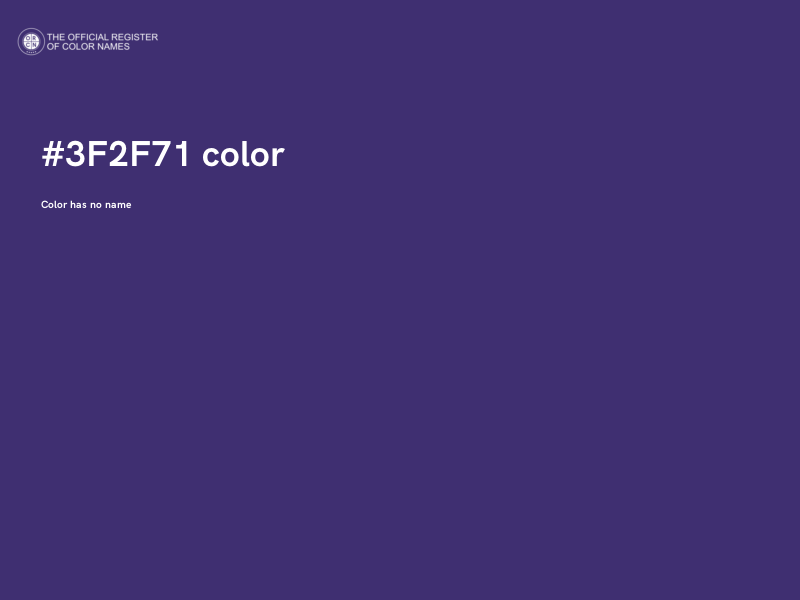 #3F2F71 color image