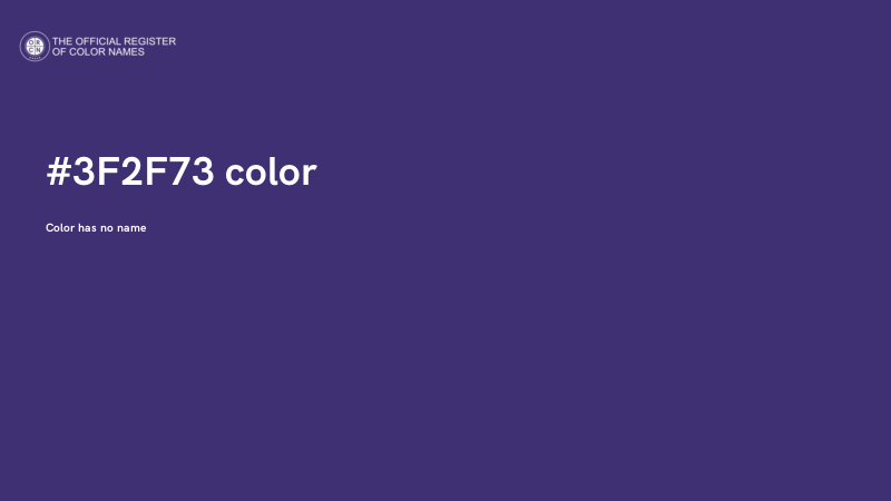 #3F2F73 color image