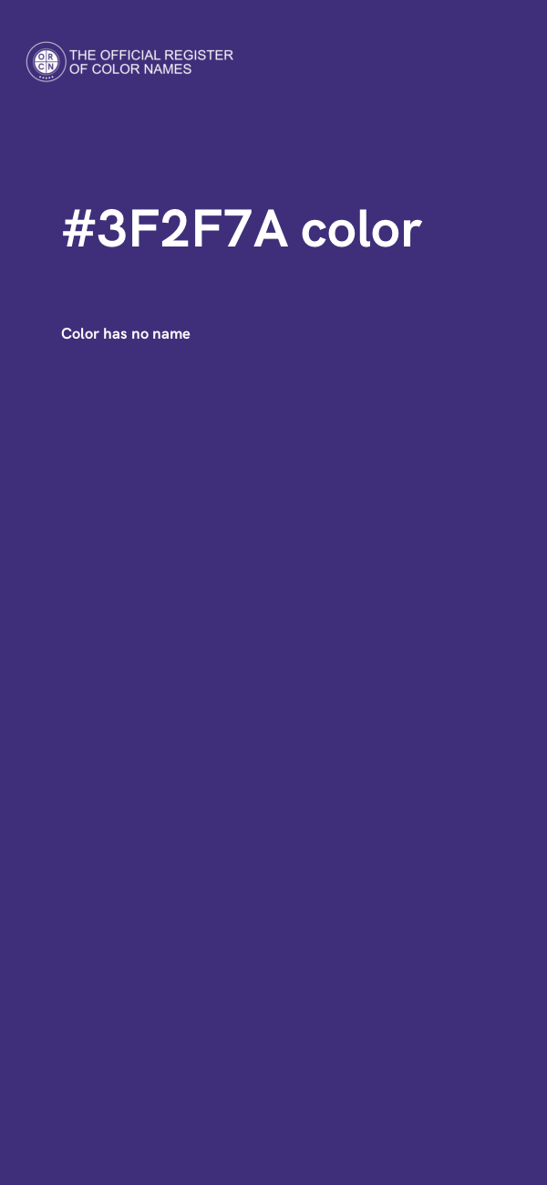 #3F2F7A color image
