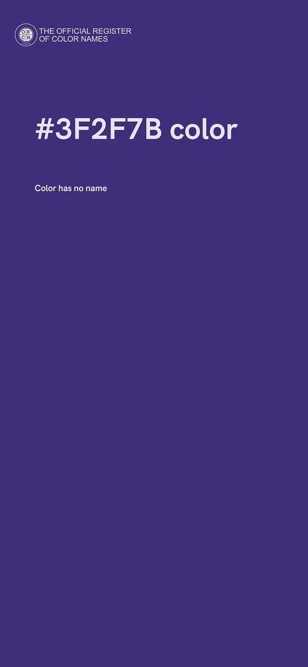 #3F2F7B color image