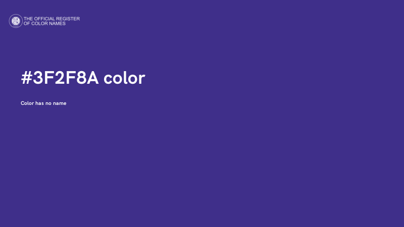 #3F2F8A color image