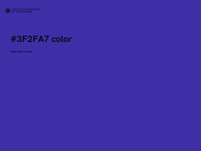 #3F2FA7 color image