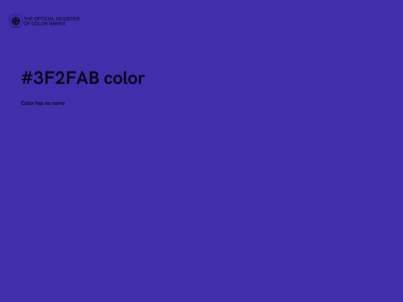 #3F2FAB color image