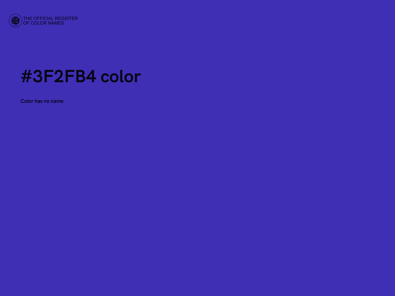 #3F2FB4 color image