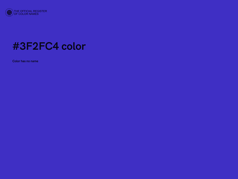 #3F2FC4 color image