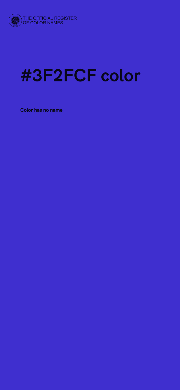 #3F2FCF color image