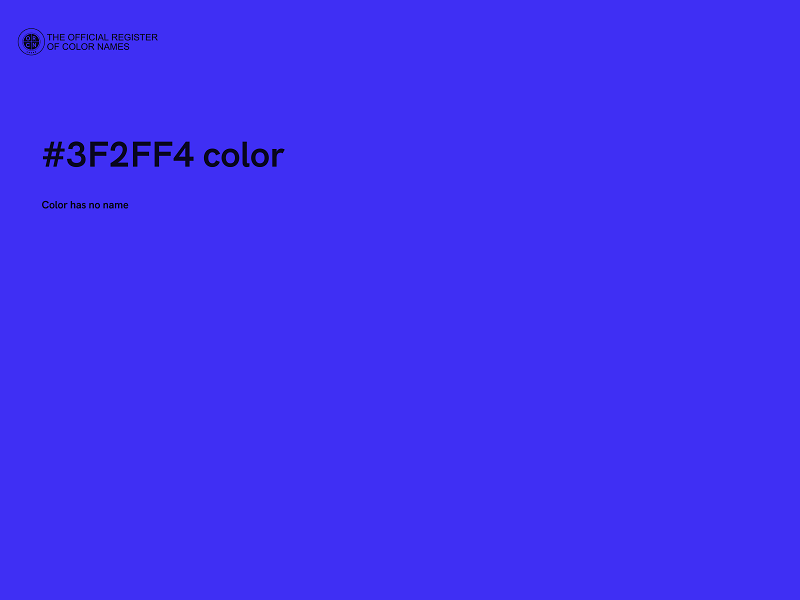 #3F2FF4 color image