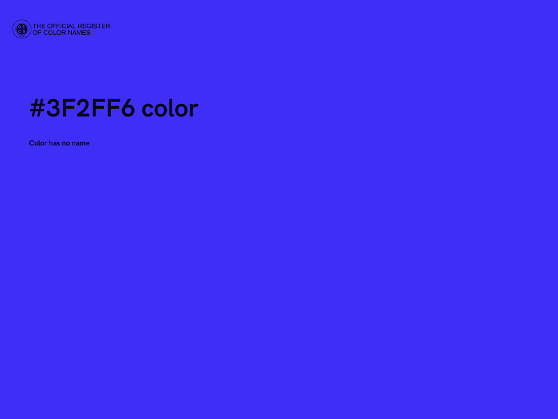#3F2FF6 color image