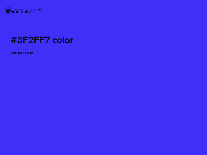#3F2FF7 color image