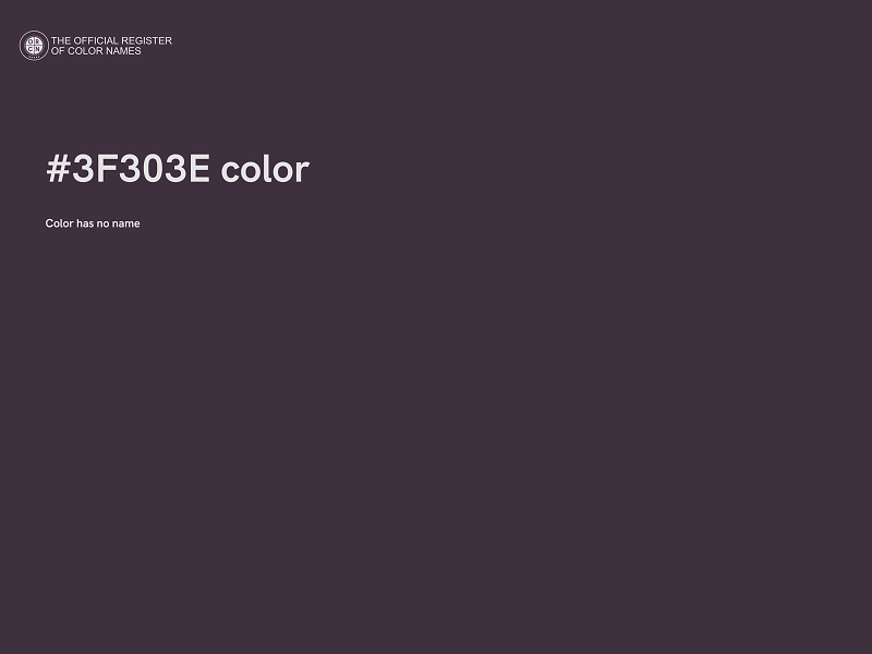 #3F303E color image