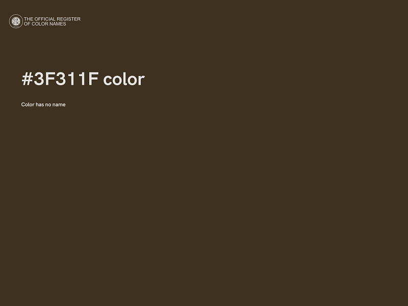 #3F311F color image