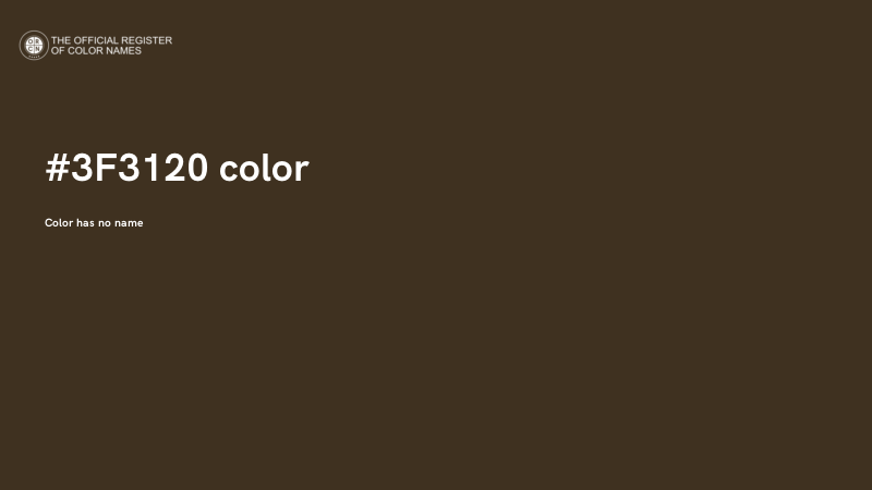 #3F3120 color image