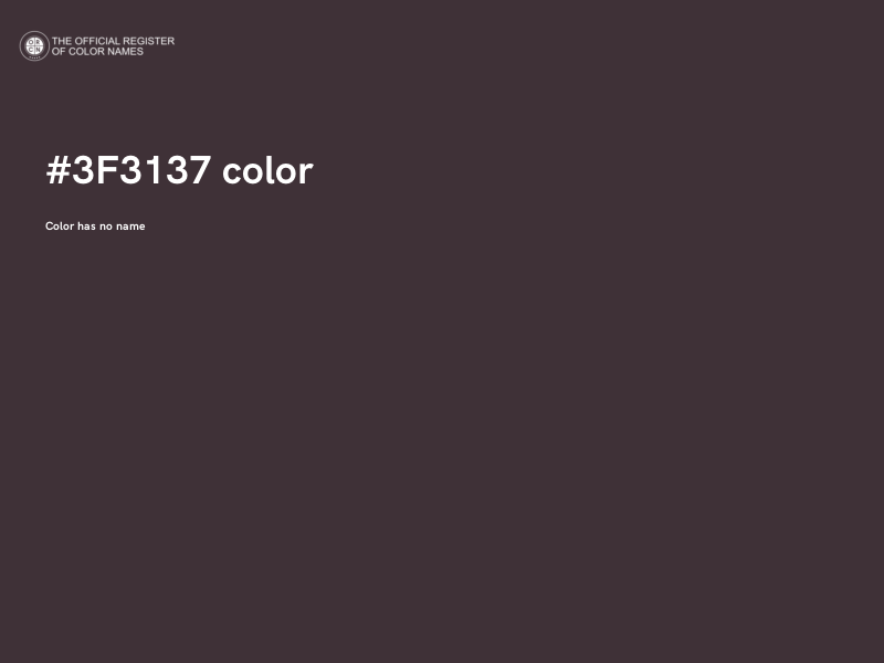 #3F3137 color image